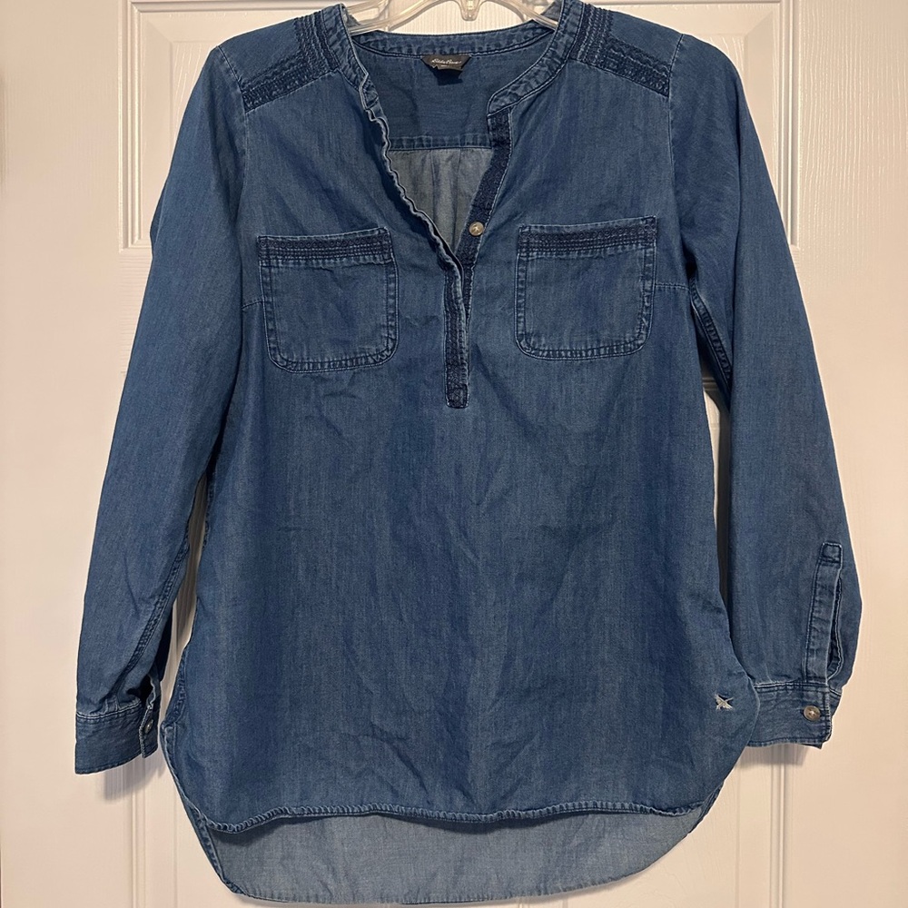 Eddie Bauer Blue Denim Women's Tunic
